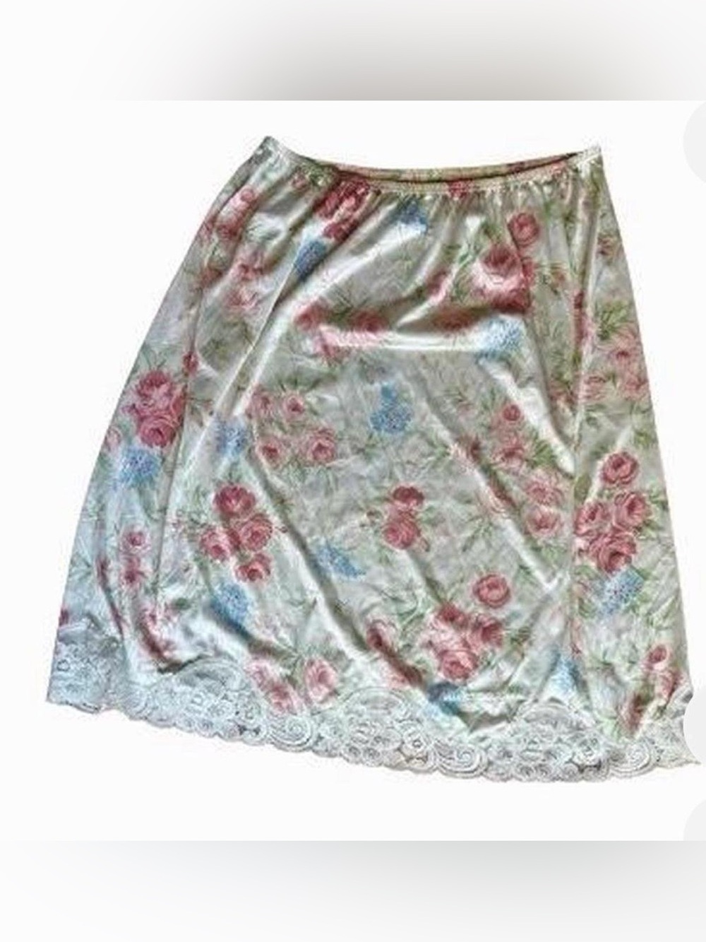 Vanity Fair Vintage Floral Slip Skirt